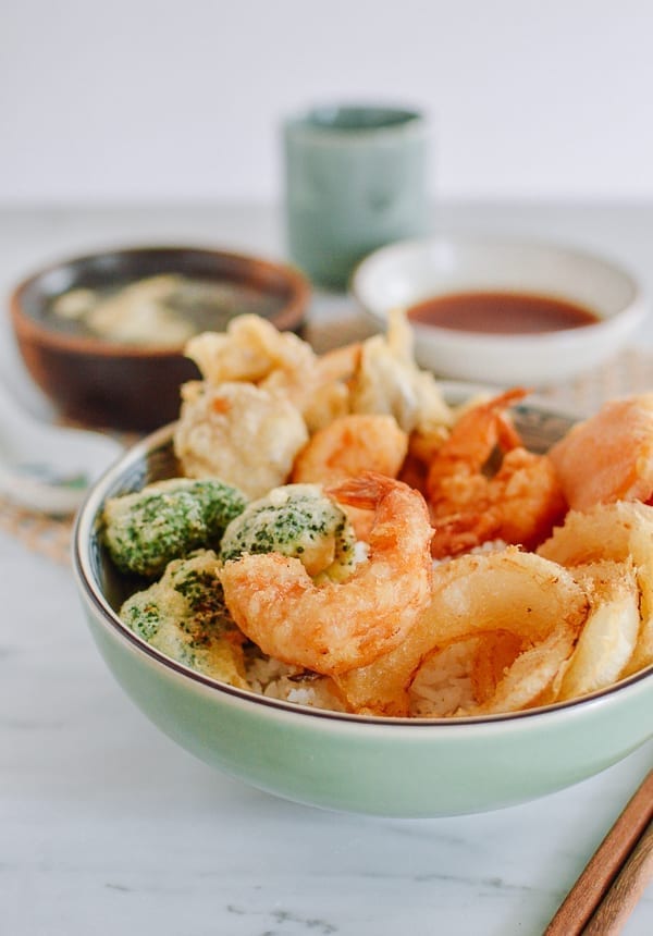 Cuenco de arroz tempura, thewoksoflife.com