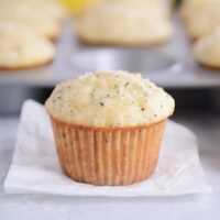 Los mejores muffins de limón con semillas de amapola