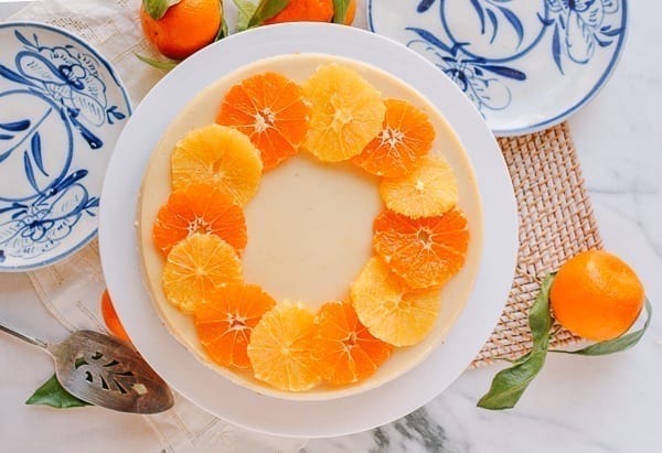 Cheesecake de naranja sin lácteos, thewoksoff.com
