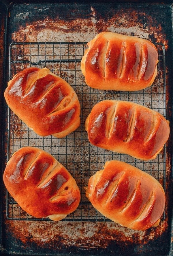 Bollo de jamón y queso, pastelería china, cortesía de thewoksoff.com