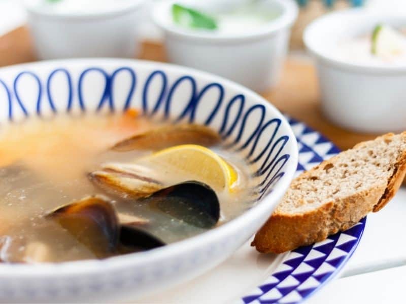sopa de marisco de marisco español