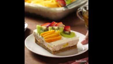 Cheesecake de horchata al horno | Foto de stock en alta resolución | Receta de kiwi CLIPARTO