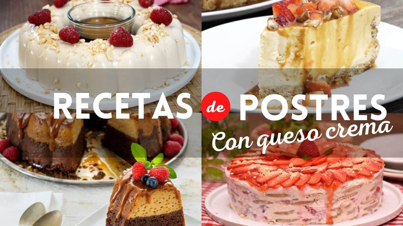 Recetas De Postres De Queso Crema | Recetas De Queso | Postres Fáciles ...