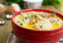 Sopa De Pollo Y Dumpling - Lista en 15